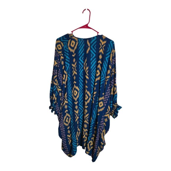 Ariat Wrap Women S/M Multicolor Ella Kimono Southwestern Boho Aztec Artsy - Picture 3 of 8